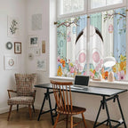 Easter Kitchen Curtains 54 Inch Long 2 Panel Set, Rod Pocket Window Curtains - Image 6