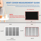 24x20 Return Air Grille, Return Air Vent Cover - Image 4
