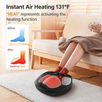 Shiatsu Foot Massager with Heat, Deep Kneading & Gentle Air Compression