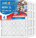 AIRX FILTERS WICKED CLEAN AIR. 24x30x1 Air Filter MERV 11 Electrostatic Pleated by AIRXFILTERSWICKEDCLEANAIR