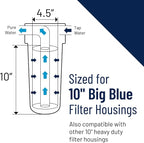 Pentair Pentek DGD-5005 Big Blue Water Filter, 10-Inch Whole House Sediment - Image 5