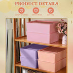 Menkxi 6 Pcs Large Plastic Storage Bins