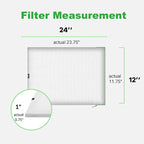 Reair 12x24x1 Air filter, Washable and Reusable Air Filter 12x24x1 - Image 6