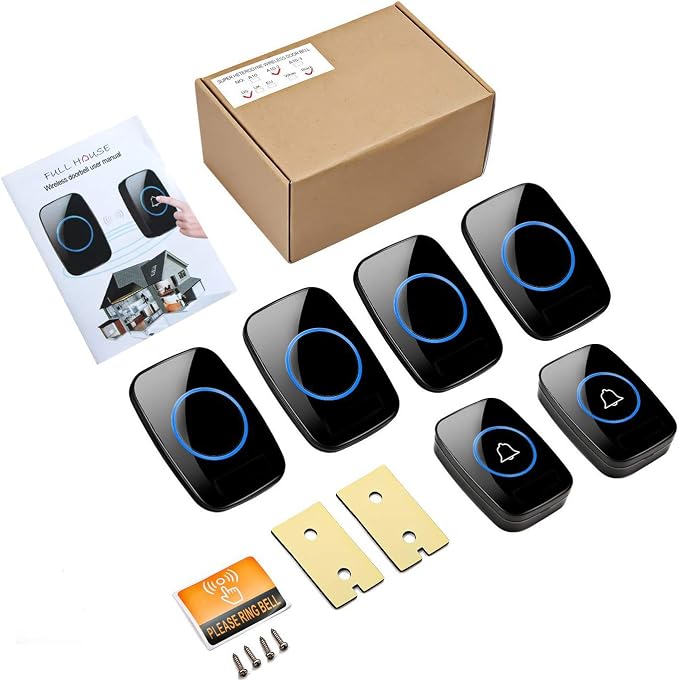 Wireless Doorbell, FullHouse Waterproof Door Bell Kit, Distinguish front and - Image 7