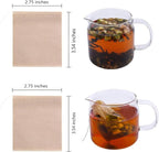 Tea Filter Bags, Tea Bags for Loose Leaf Tea Safe & Natural Material, - Image 2