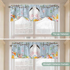Easter Tie Up Valance Curtains for Windows, Kitchen Curtains Window Shades - Image 5