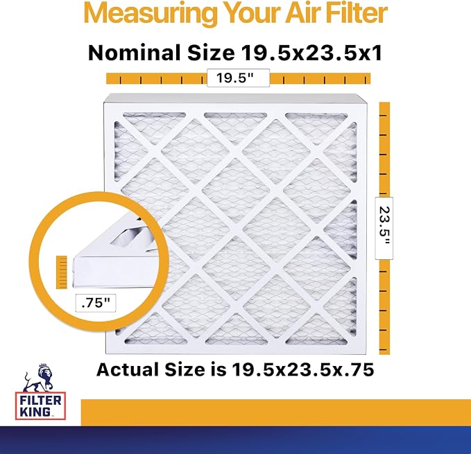 Filter King 19.5x23.5x1 Air Filter | 4-PACK | MERV 13 HVAC Pleated A/C Furnace - Image 2