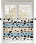 Sheer Curtains 54 Inch Length, Vintage Farmhouse Rustic Wooden Grain Privacy by Unknown