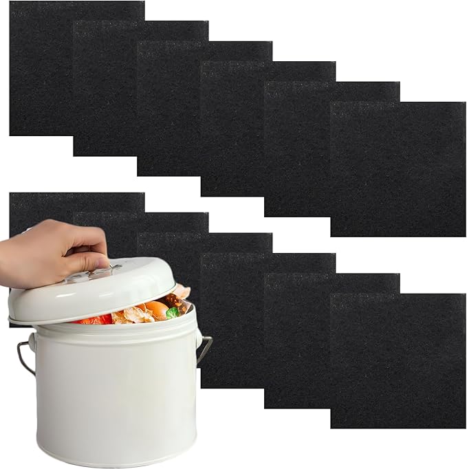 Biaungdo 12 Pack 5 Inch Sqaure Charcoal Filter Replacements by Biaungdo