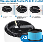 2 Pack MK01 MK06 Air Filter Replacement Compatible - Image 5