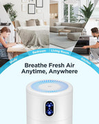 MOOKA Air Purifiers for Home Large Room up to 1076ft², H13 True HEPA Air Filter - Image 2