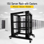 Raising Electronics Server Rack Open Frame Rack 4 Post 19 inch Adjustable - Image 2