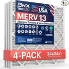 BNX TruFilter 24x24x1 Air Filter MERV 13 by BNX