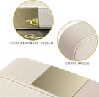 SANZIE Luxury Leather Tray Desktop Storage Catchall Organizer Decorative Tray