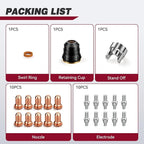 ARCCAPTAIN 23Pcs IPT60 Plasma Cutter Torch Consumables, .045" Plasma Cutter - Image 7