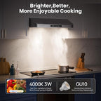 Range Hood 42 Inch Under Cabinet, 980CFM Fast Venting Ducted, Kitchen Hood - Image 6