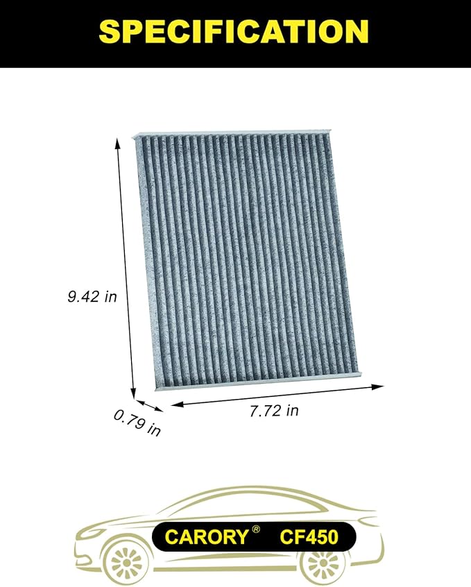 Cabin Air Filter for Jeep Wrangler 2018-2025 & Gladiator 2020-2025, Activated - Image 2