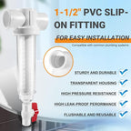100 Mesh Spin Down Sand Separator/Sediment Water Filter System, 1.5 Inch PVC - Image 5