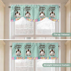 Green Easter Tie Up Valance Curtains - Image 5