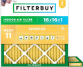 Filterbuy 16x16x1 Air Filter MERV 11 Superior Pet & Allergy Defense, by Filterbuy