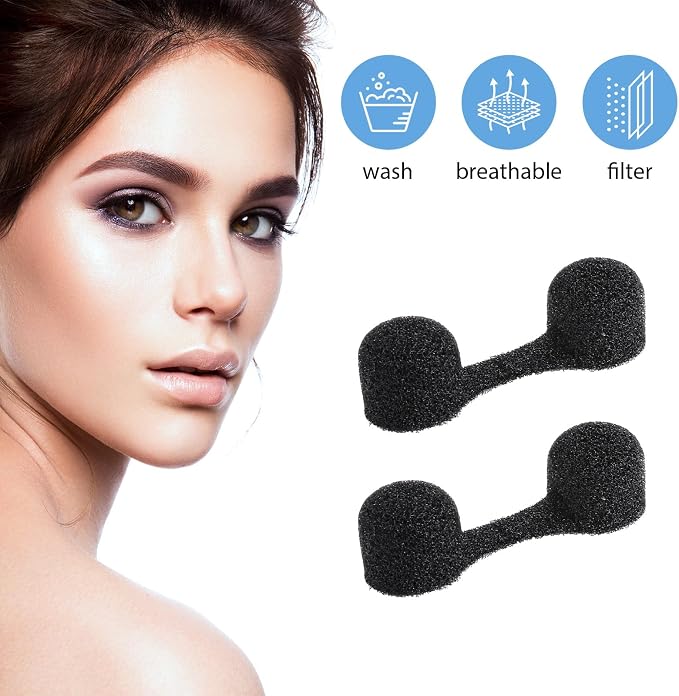 200 Pieces Nose Plug Filter Disposable Nose Dust Filters Bulk Sponge Nostril - Image 4