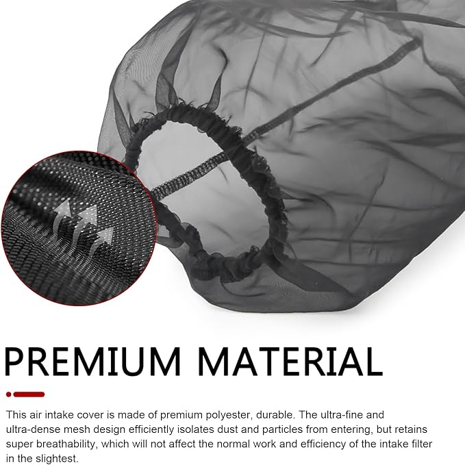 Car Cold Air Intake Filter Dustproof Cover, Universal Cone Protective Cover - Image 4