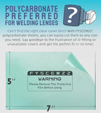 10PCS 5x7 Inch Cut-to-Size Welding Helmet Hood Replacement Clear Inside Outside - Image 3