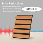 Wood Slat Wall Panel, 3D Soundproof Wall Panels, Large Acoustic Panels - Image 3