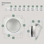 Vent Systems 8" Inch Air Supply Vent Cover - Image 2