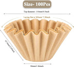 2-5 Cup Coffee Filters, Thicken Natural Coffee Filter Basket - Image 2