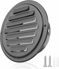 6inch 304 Stainless Steel Air Vents, Louvered Grille Cover Vent Hood Flat by puunkeey