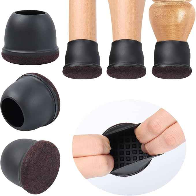 Ezprotekt 8 Pcs Extra Large Chair Leg Protectors
