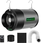 MELONFARM Dual-Fan Air Filter 6 Inch Dual-fan power boosts air circulation by MELONFARM