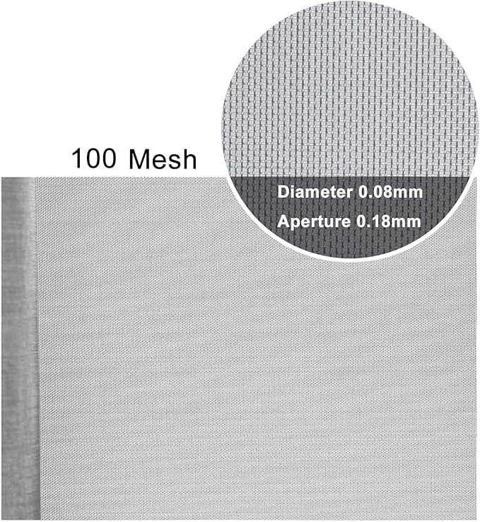 304 Stainless Steel Woven Wire Mesh, Stainless Steel Wire Mesh 100 Mesh Filter - Image 2