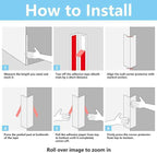 6pcs 57"L*0.98"W Aluminum Self-Adhesive Wall Corner Protectors, Wall Furniture