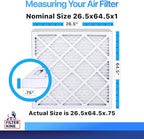 Filter King 26.5x64.5x1 Air Filter | 4-PACK | MERV 8 HVAC Pleated A/C Furnace - Image 2