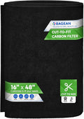 Cut to Fit Activated Carbon Filter Sheet 16” x 48” by Bagean