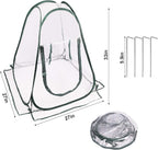 Pop up Greenhouse Cover, Transparent PVC Mini Small Grow Plant House Tent - Image 2
