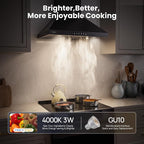 Wall Mount 36 Inch Range Hood 900 CFM, Ductless/Ducted Convertible, 3-speed - Image 7