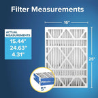 Filtrete 16x25x5 AC Furnace Air Filter, MERV 13, MPR 1900, Premium Allergen - Image 2
