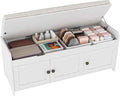 HOMEFORT 41.3" Shoe Bench with Lift Top Storage, Entryway Bench with Cushioned
