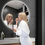 Bathroom Mirror with 3 Colour LED Lights, Lighted Bathroom Makeup Wall Mounted - Image 5