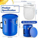 6 Gal Fryer Grease Bucket Fryer Oil Transport Bucket - Image 4