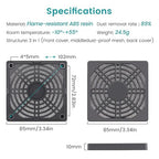 Wathai 80MM PC Fan Dust Filter Cover Computer Mess 4 Pack - Image 2