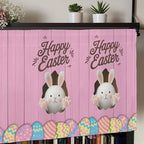 Pink Easter Curtain Valances for Windows, Kitchen Valance Window Treatment - Image 7
