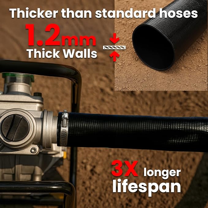 XtremepowerUS Backwash Hose Extra Heavy-Duty Pool Drain Hose 2" x 100 ft – 47 - Image 2