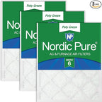 Nordic Pure 16x30x1 Poly Green MERV 6 AC Furnace Air Filters – Reduces Dust by NordicPure