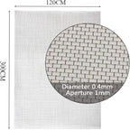 KISKIS 304 Stainless Steel Woven Wire Mesh, Wire Mesh Window Screen Mesh - Image 9