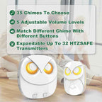 Wireless Doorbell, HTZSAFE Doorbell, 1 Receiver + 2 Transmitters