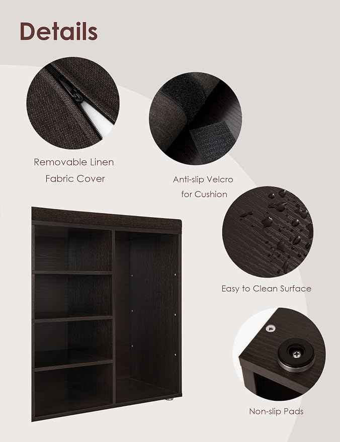 DINZI LVJ Shoe Storage Bench